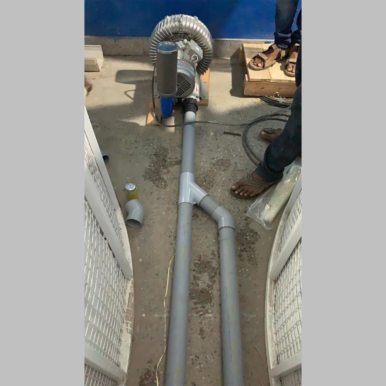 Double stage ring blower